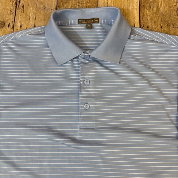 Peter Millar Summer Comfort Polo Golf Shirt Medium Coldstream Guards Golf Logo - Picture 6 of 12